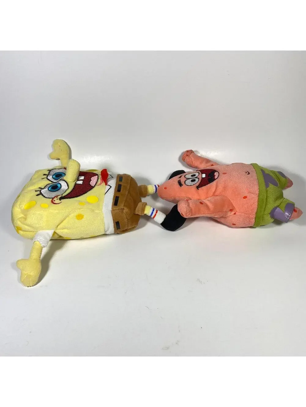 7-8” 2012 Ty Beanie Babies Nickelodeon SpongeBob SquarePants & Patrick Plush